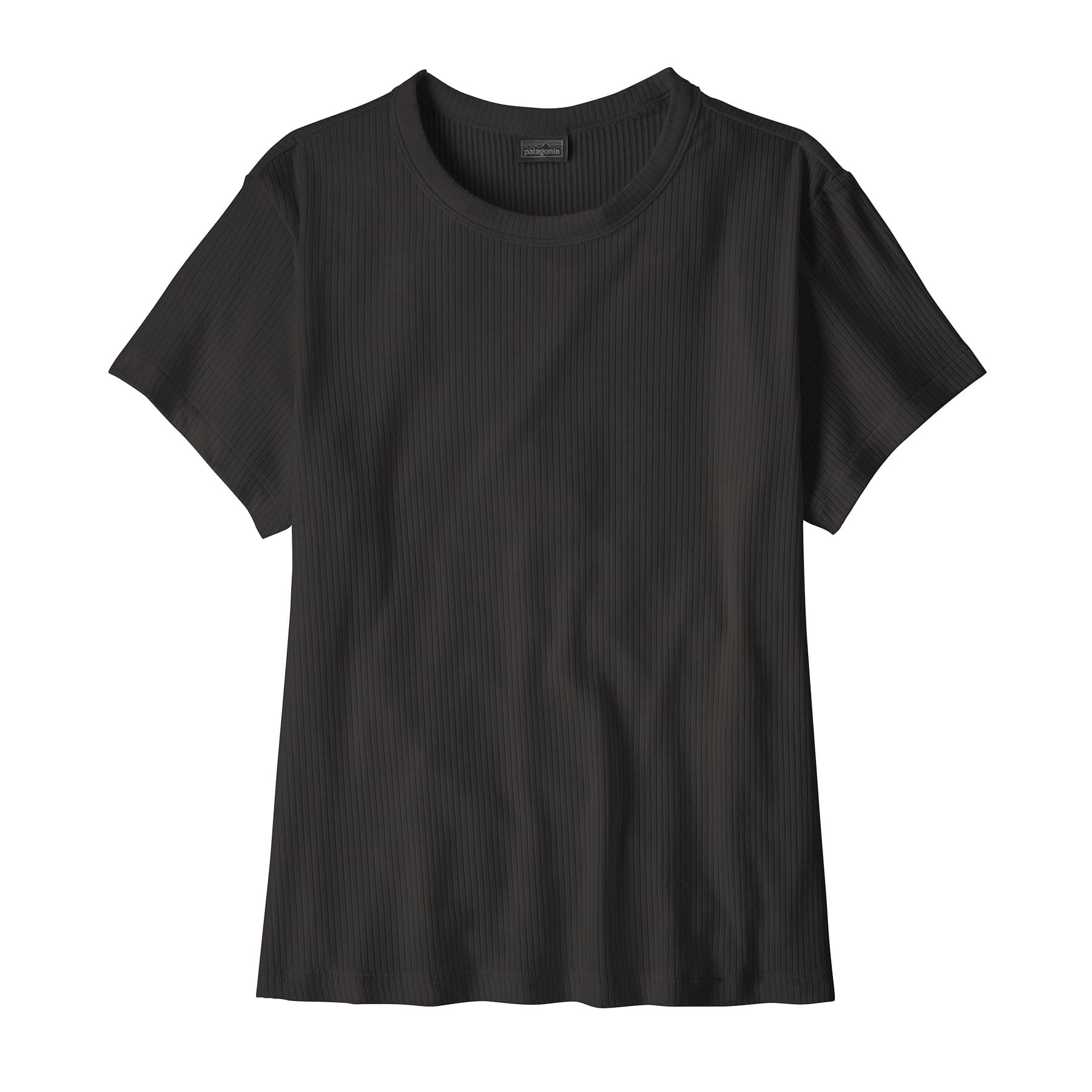 Women's Rib Knit Top in Black | Patagonia Bend