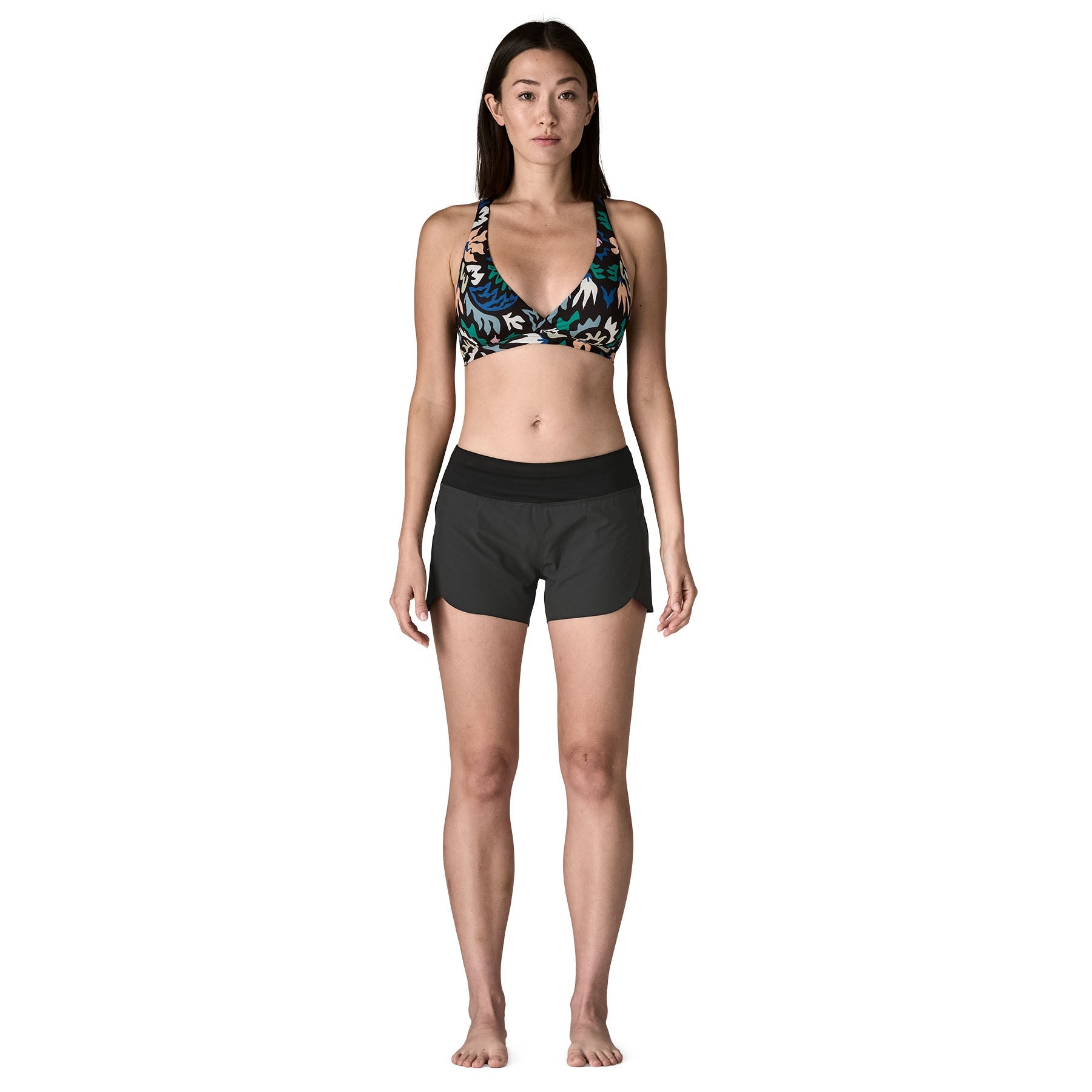 Women's Stretch Hydropeak Surf Shorts in Black | Patagonia Bend