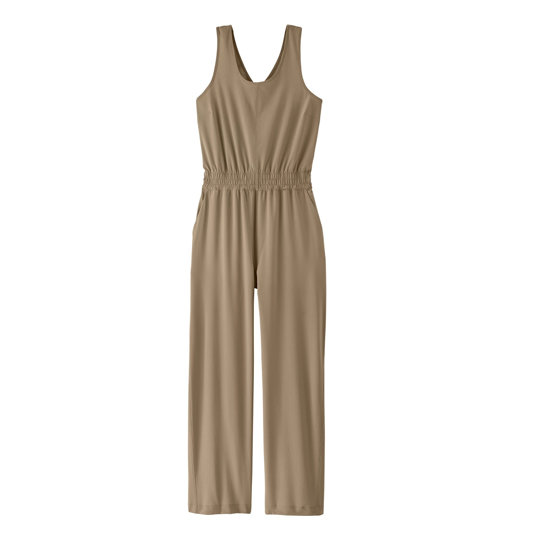 Women's Terrebonne Traveler Jumpsuit in Seabird Grey | Patagonia Bend