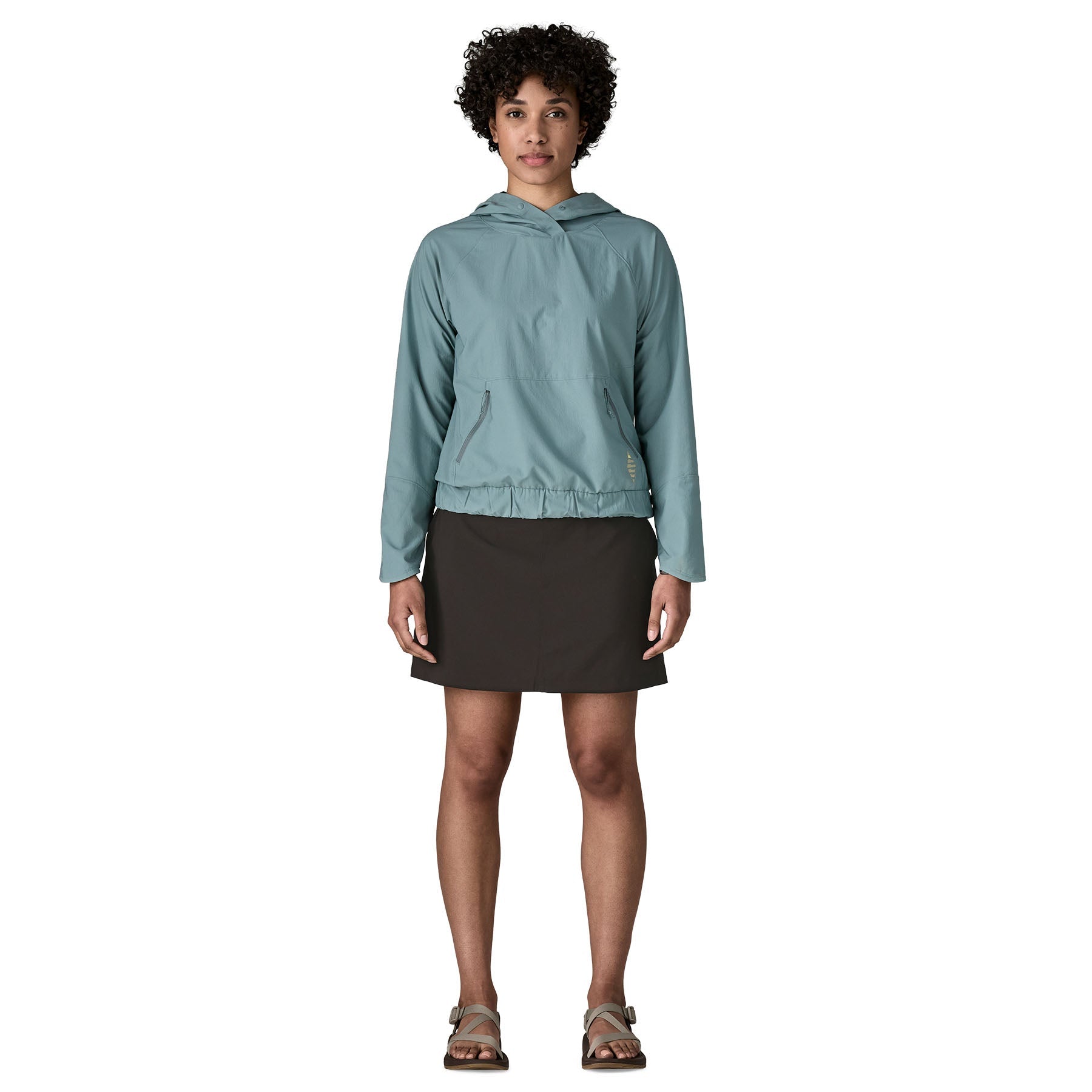 Women's Terrebonne Traveler Skort in Black | Patagonia Bend