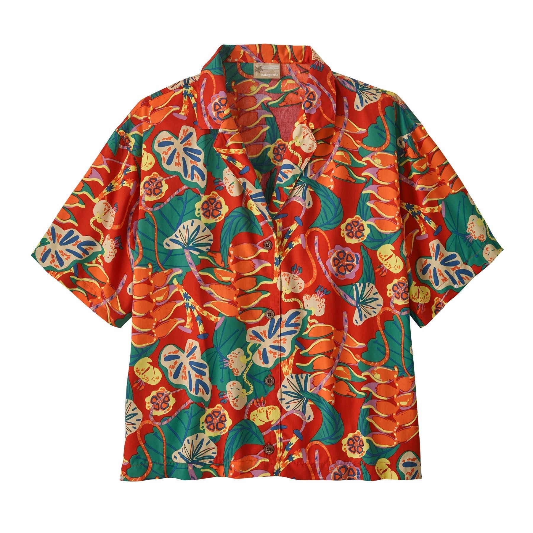 Women's Tidal Threads Shirt in Tropiclimb: Hot Ember | Patagonia Bend