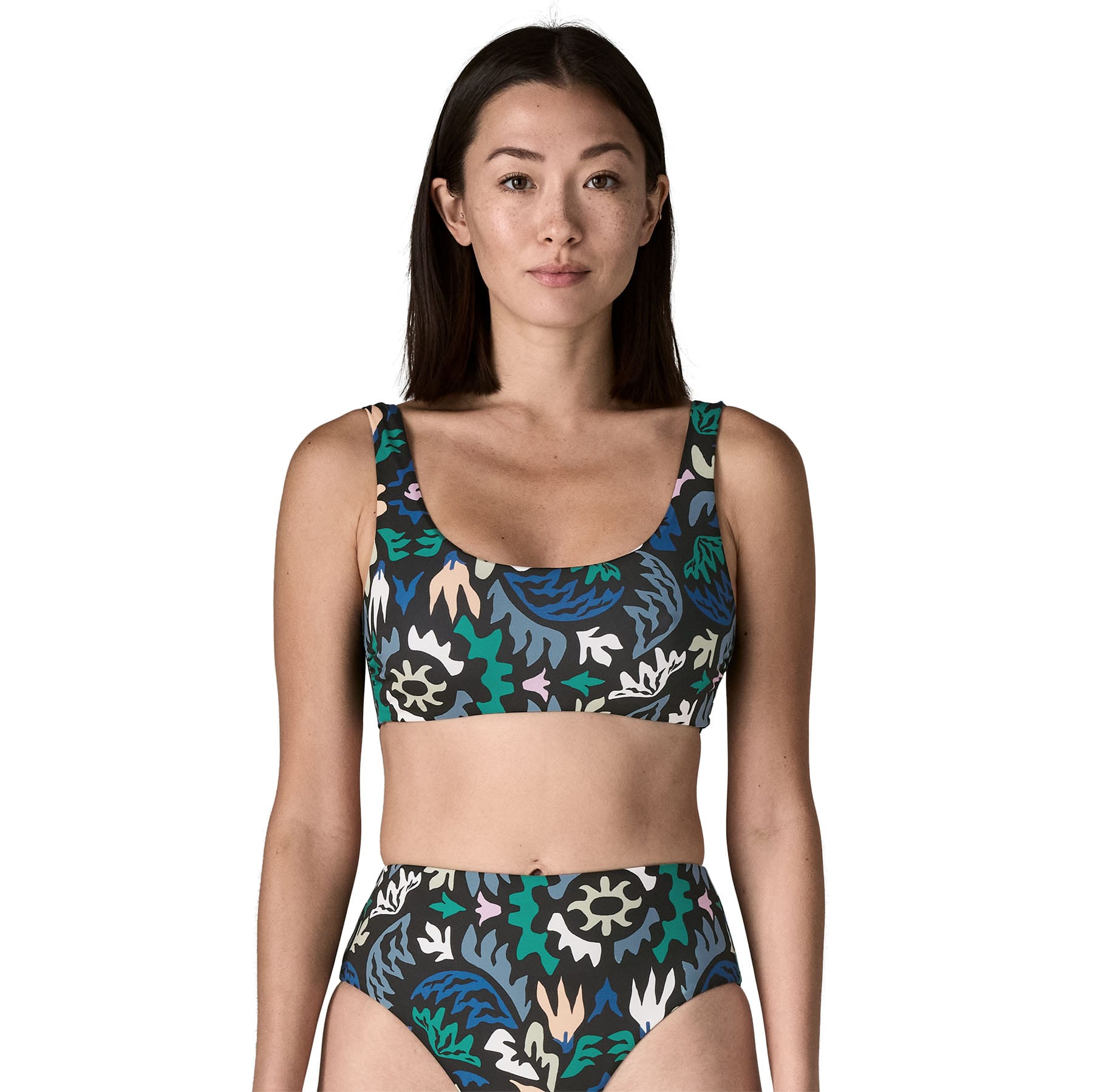 Women's Wave For It Top in Kaleido: Black | Patagonia Bend